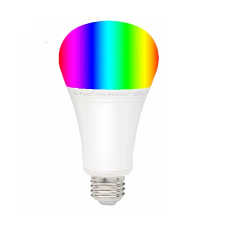 Milight FUT105 8 Zone Remote control E27 12W RGB+CCT Bulb 110V 220V Wireless 2.4G Lamp WIFI Dimmable 2 in 1 Smart LED lamp | Лампы и