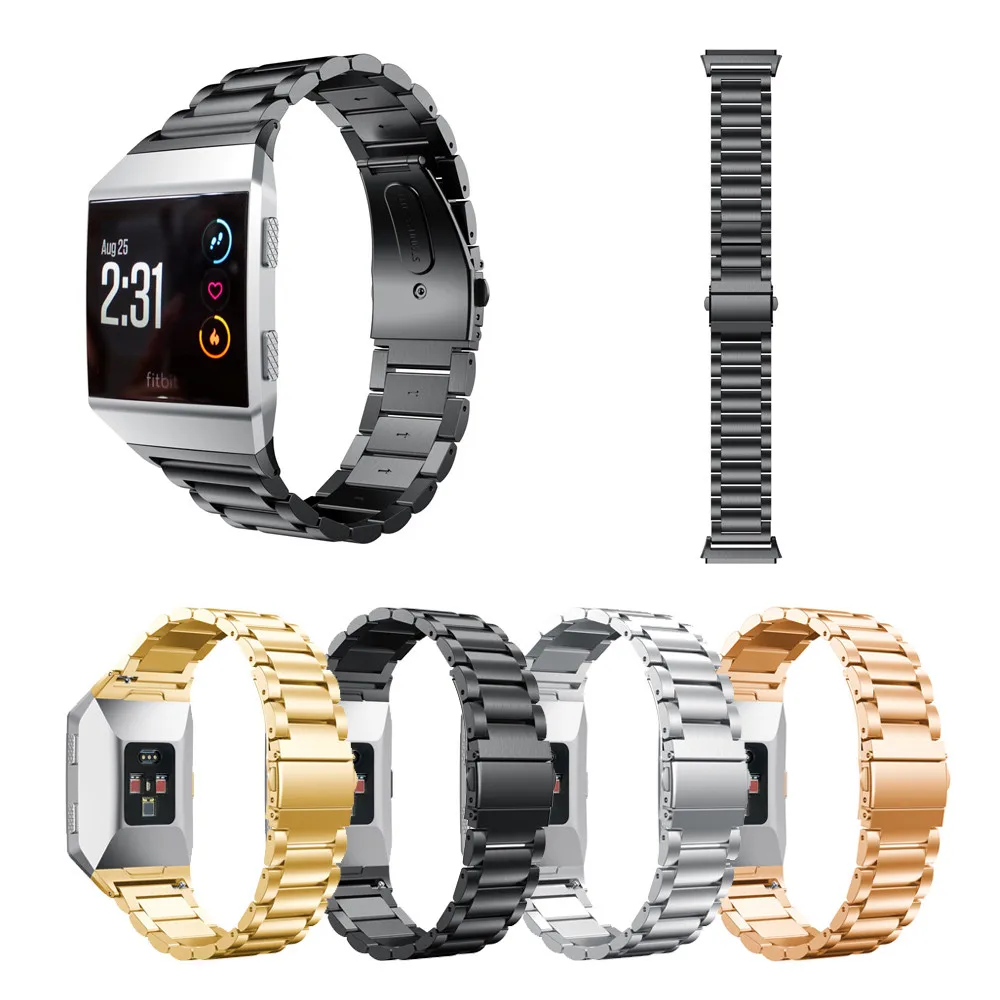 Сменный ремешок из нержавеющей стали для Fitbit Ionic деловые Смарт часы с