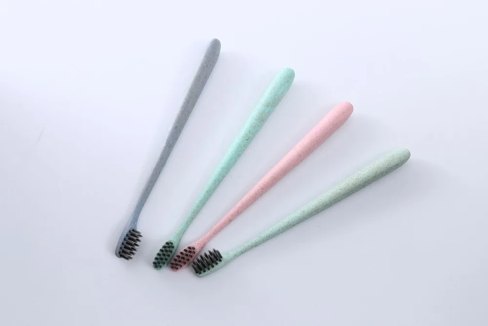 Пшеничная солома нано ультра мягкая гигиена полости рта бамбуковая угольная