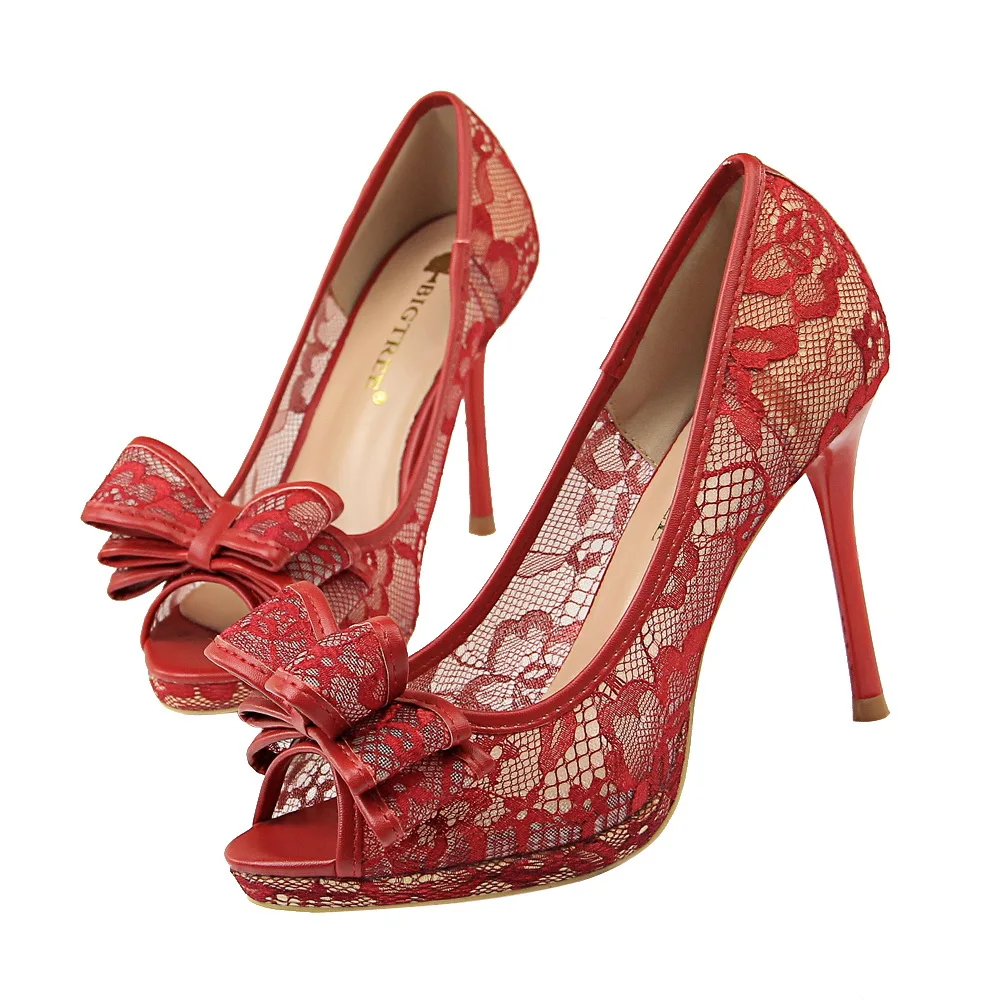 Size34-40 пикантные женские туфли-лодочки с открытым носком для зрелых женщин