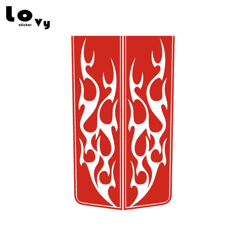 2 шт. Виниловая наклейка на капот автомобиля стильная для украшение двери