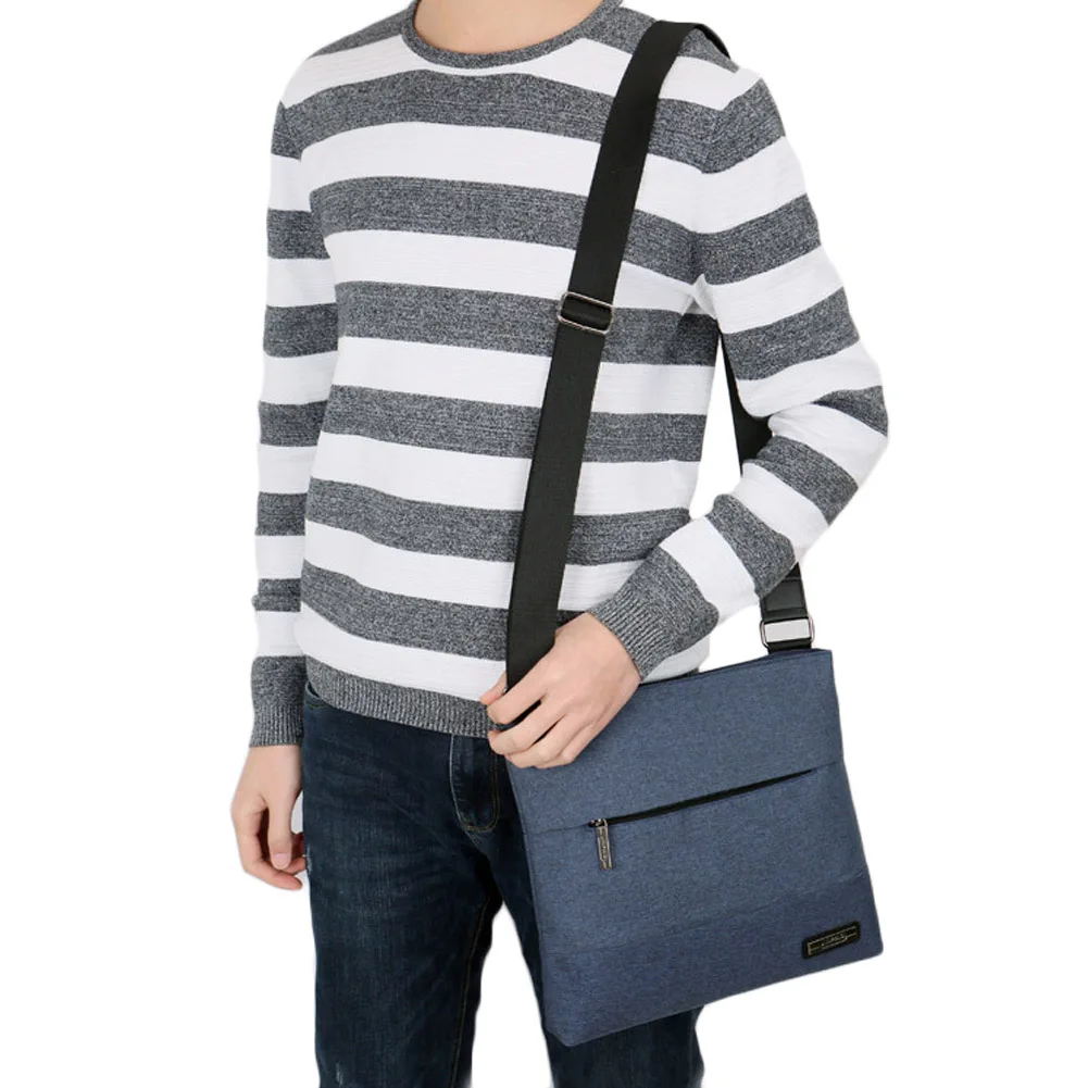 Men'S Bag Briefcase Oxford Solid Color Tote Laptop Shoulder Messenger Bags Work Business Black Gray 2018 New |