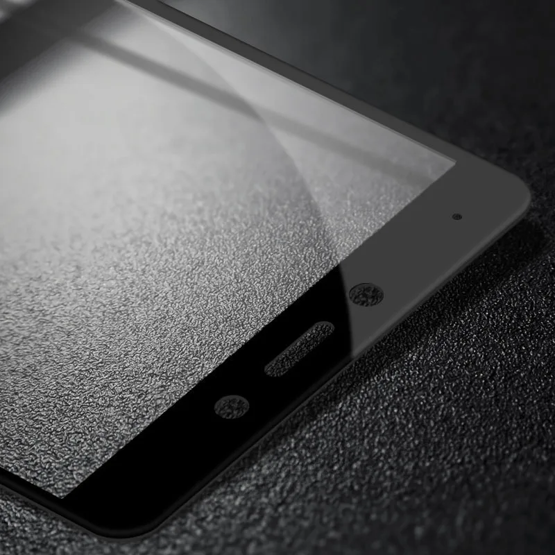 Xiaomi redmi note 4 глобальная версия, закаленное стекло для защиты экрана, ультратонкая прозрачная пленка mofi xiaomi redmi note 4 global glass - Цвет: Черный