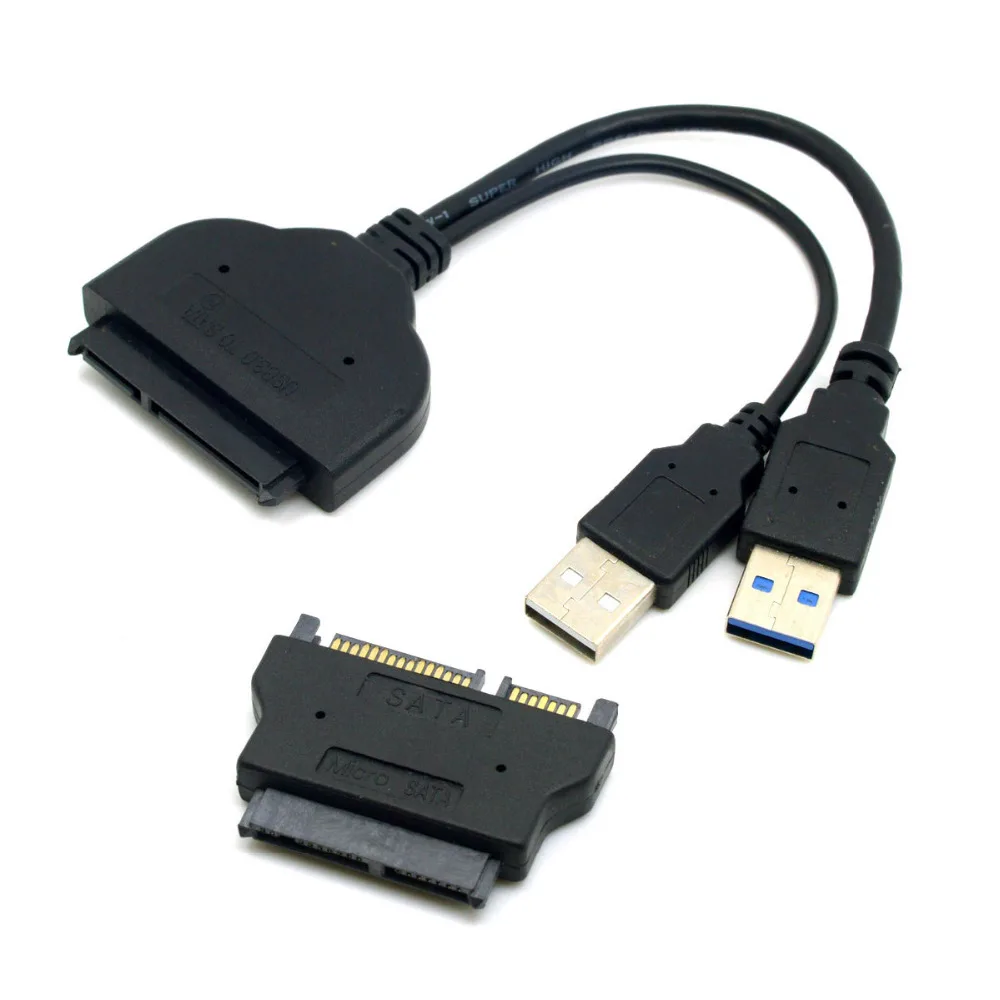 Jimier 1 компл. USB 3 0 к SATA 22Pin &amp 16Pin Micro адаптер для 8 &quot2 5&quot жесткого диска Драйвер с