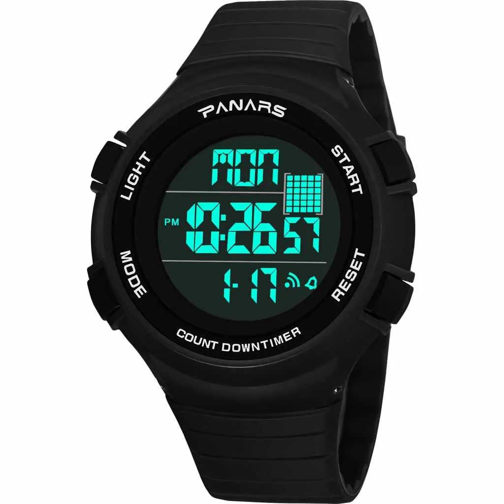 2019 популярные мужские функциональные спортивные водонепроницаемые часы