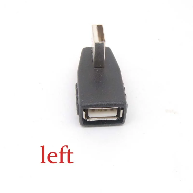 10 шт. USB 2 0 A Штекерный к женскому Удлинительный кабель 90 левый угол адаптер вилка