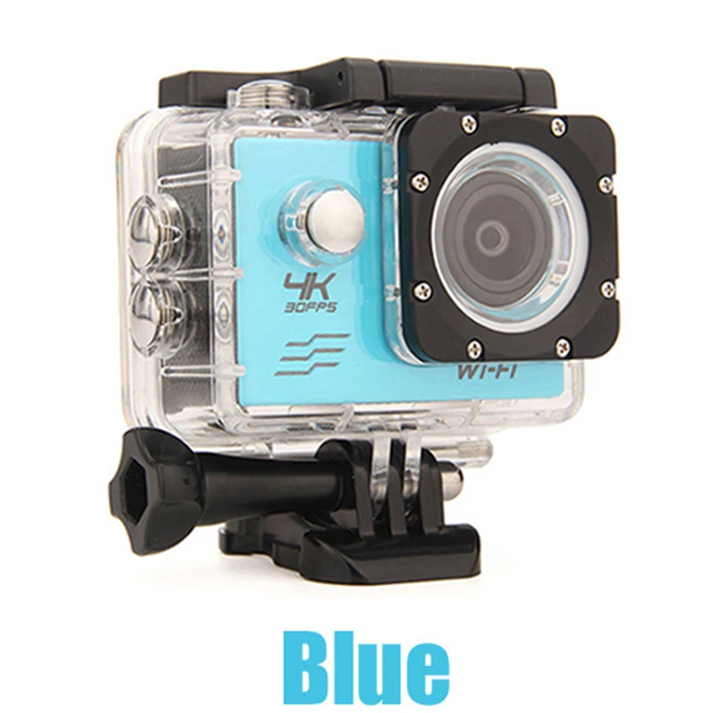 Blue Gzszmm экшн-камера, Wi-Fi, уличная спортивная камера, подводная, HD 1080 p, водонепроницаемая камера 4K Ultra HD, Wi-Fi, камера для дайвинга на шлем - Цвет: Blue