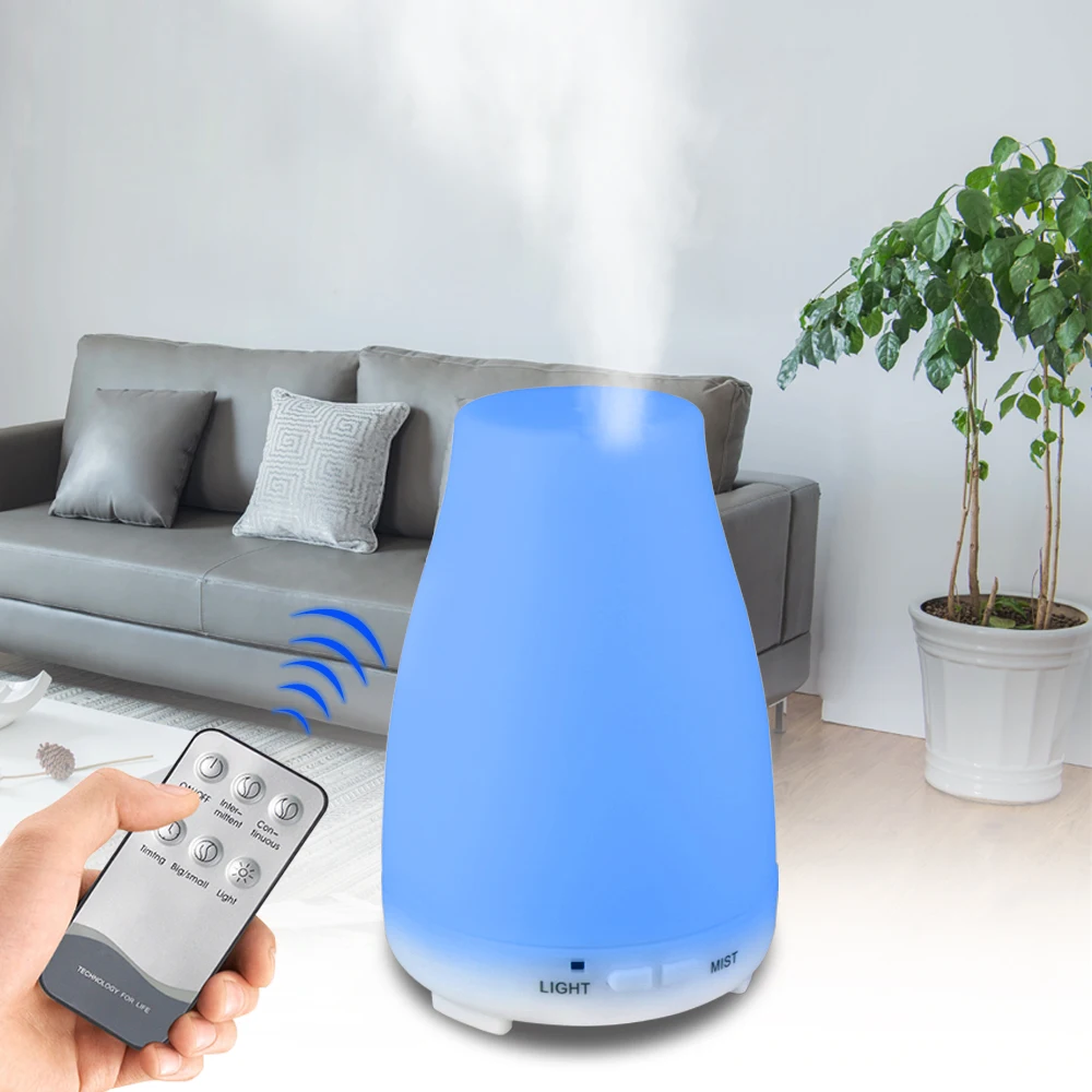 

KEBEIER 200ML Essential Oil Diffuser ultrasonic air Humidifier aromatherapy maker fogger Aroma for Home Office