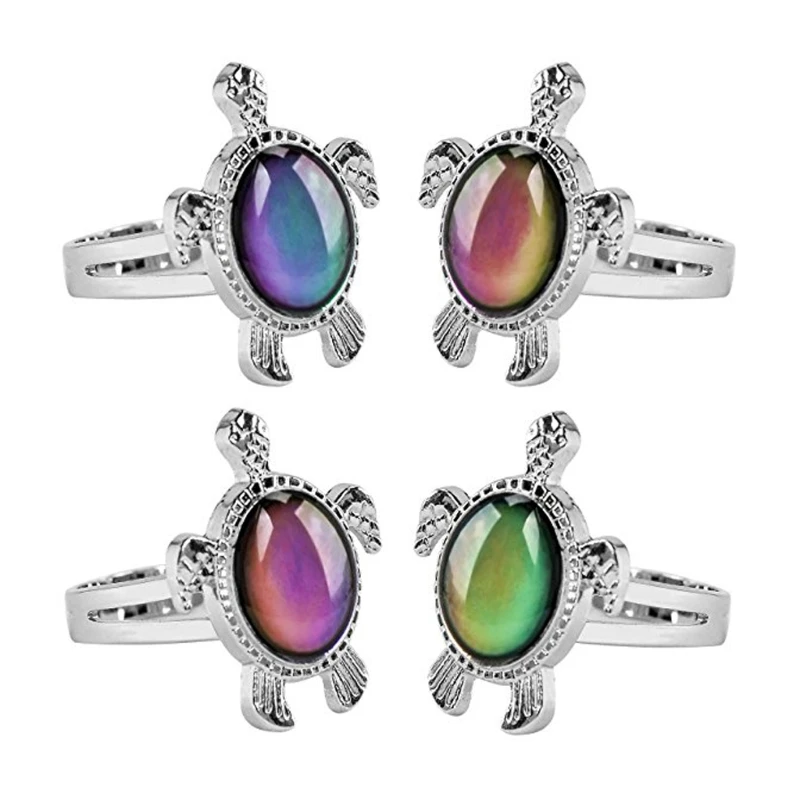 Черепаха кольцо настроения изменение цвета фотокольца контроль температуры для