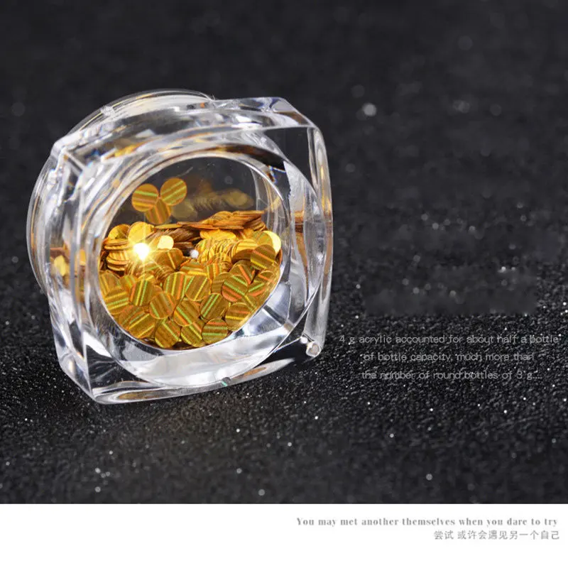 Новинка 2 шт. золотая серебряная круглая тонкая полоска блестки для ногтей