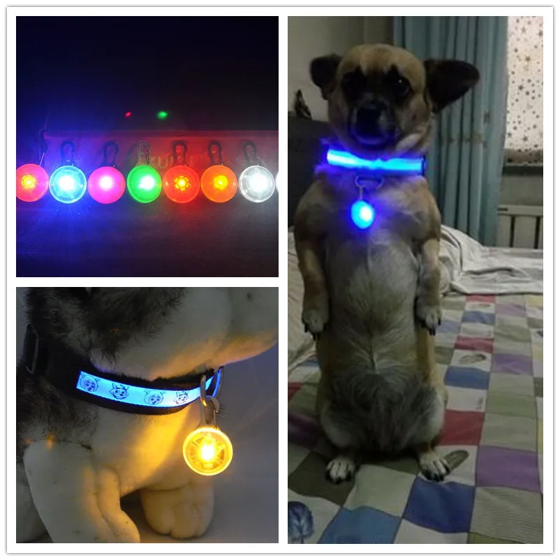 

A31 Dogs Glowing Collars Pet Dog Pendants Flashing Led Collar Luminous Accessories