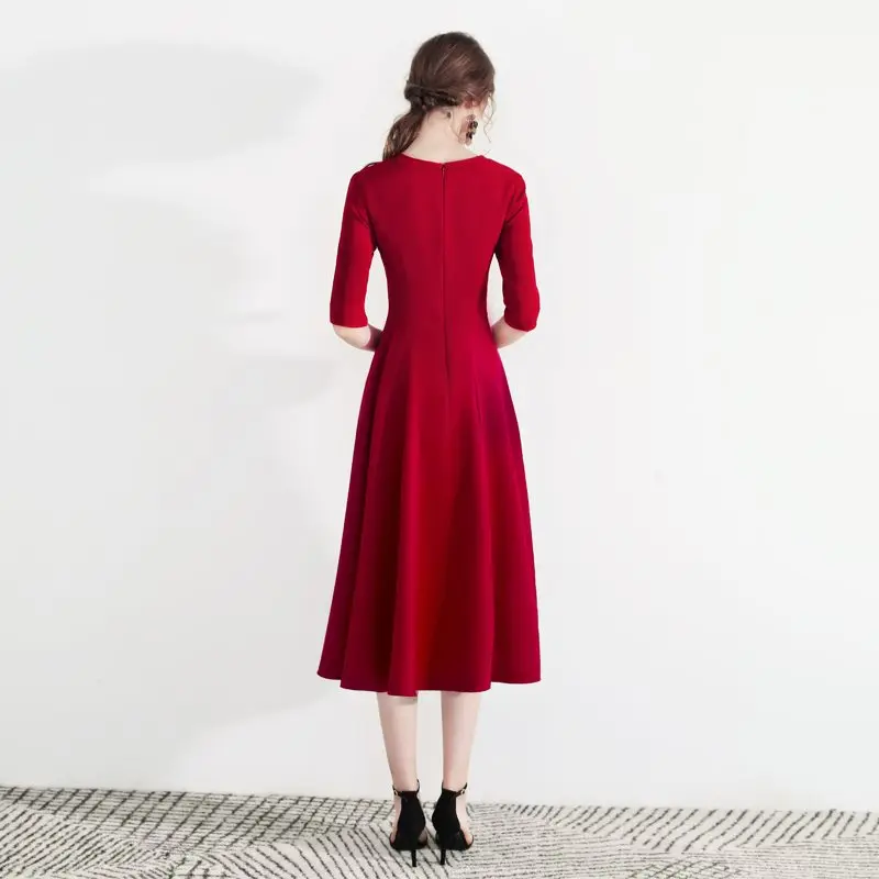 Женское темпераментное вечернее платье с вышивкой patrones de costura ropa mujer DIY WW-W1027