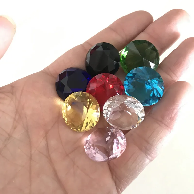 Mixed color 20 мм 8 шт. Диметр Кристалл Алмаз Радуга стеклянные бусины феншуй Сфера кристаллы Декоративные ремесло подарок свадьба дом ваза декор - Цвет: Mixed color