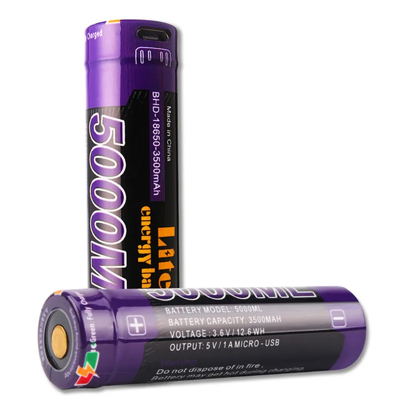 USB 3 7 V 18650 3500mAh Li-Ion перезаряжаемый аккумулятор СВЕТОДИОДНЫЙ светильник