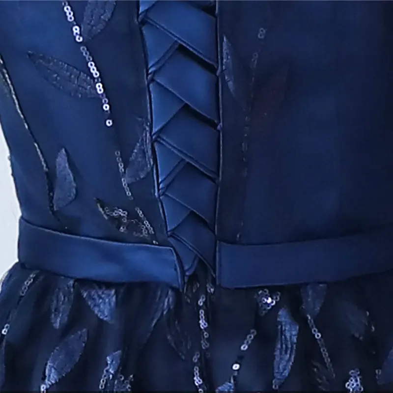 Женское винтажное банкетное платье-трапеция LAMYA Короткое синее платье для