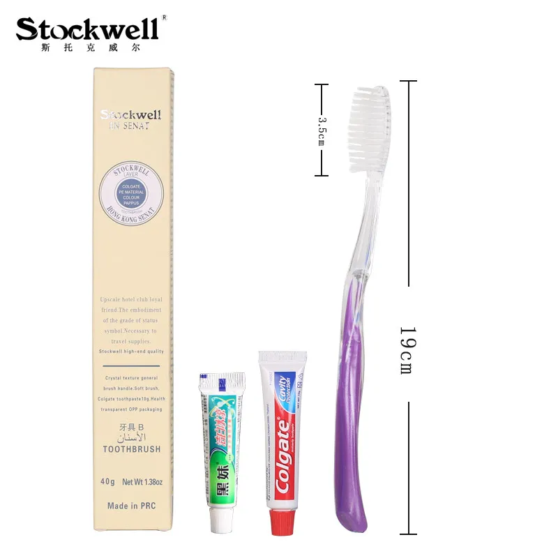 40 Sets hotel room boxed fur travel toothpaste two-in-one toiletries disposable toothbrush | Красота и здоровье