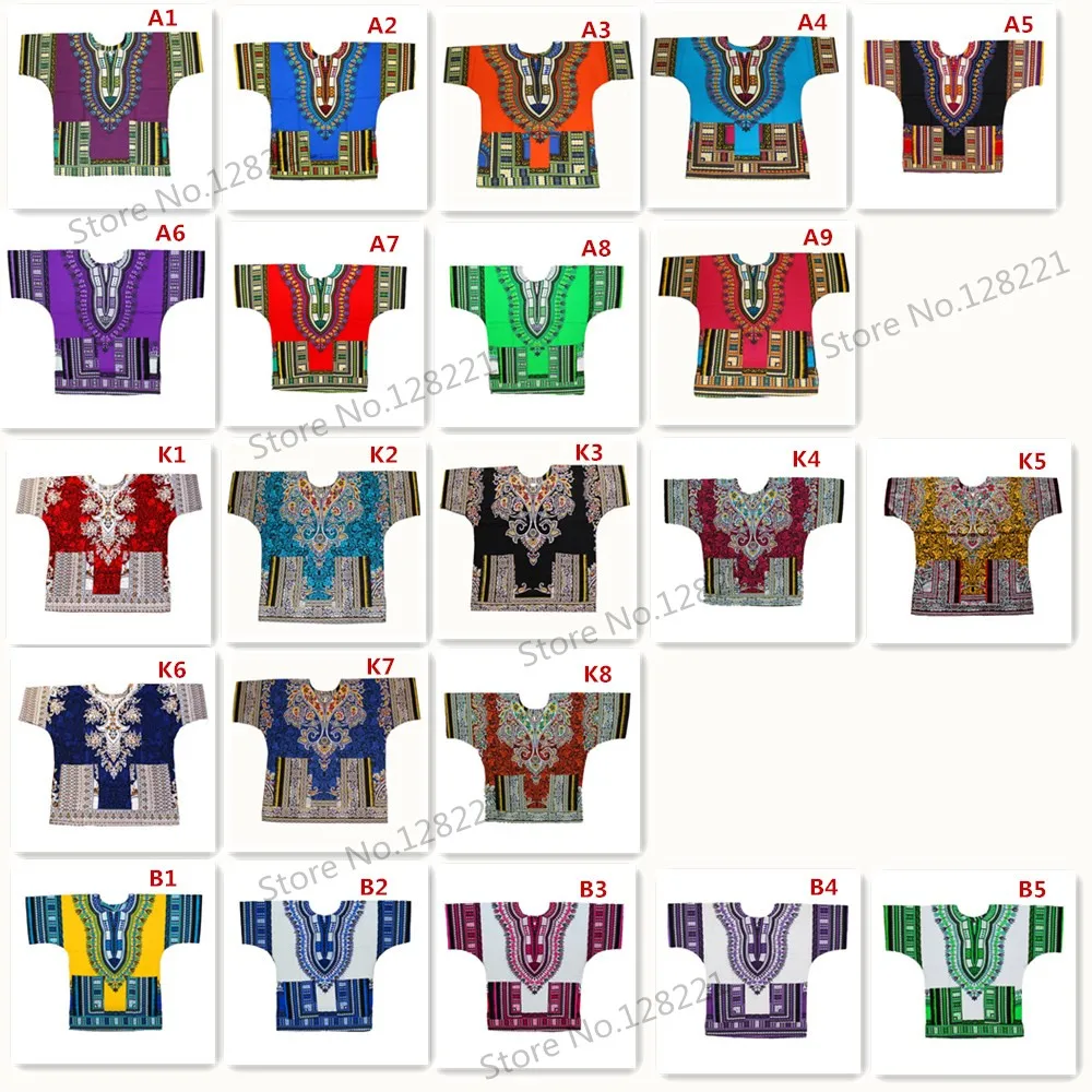 Дашики Новая африканская одежда традиционный принт Топы модный дизайн