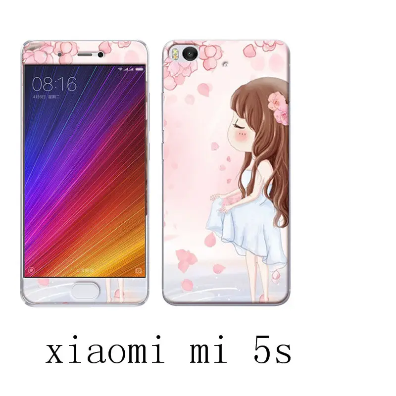 Xiaomi Mi5S M5S Silicone Luxury Soft Case For Phone With 360Protective+Color Integrated Tempered Glass Cover |