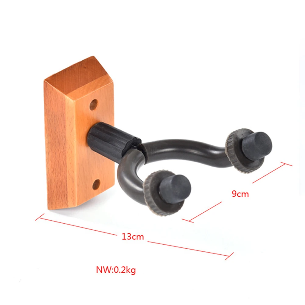 2PCS Hanger Bracket Wood Base Wall Mount Holder Display Guitar Hook For Bass Hanging Electric Acoustic | Спорт и развлечения