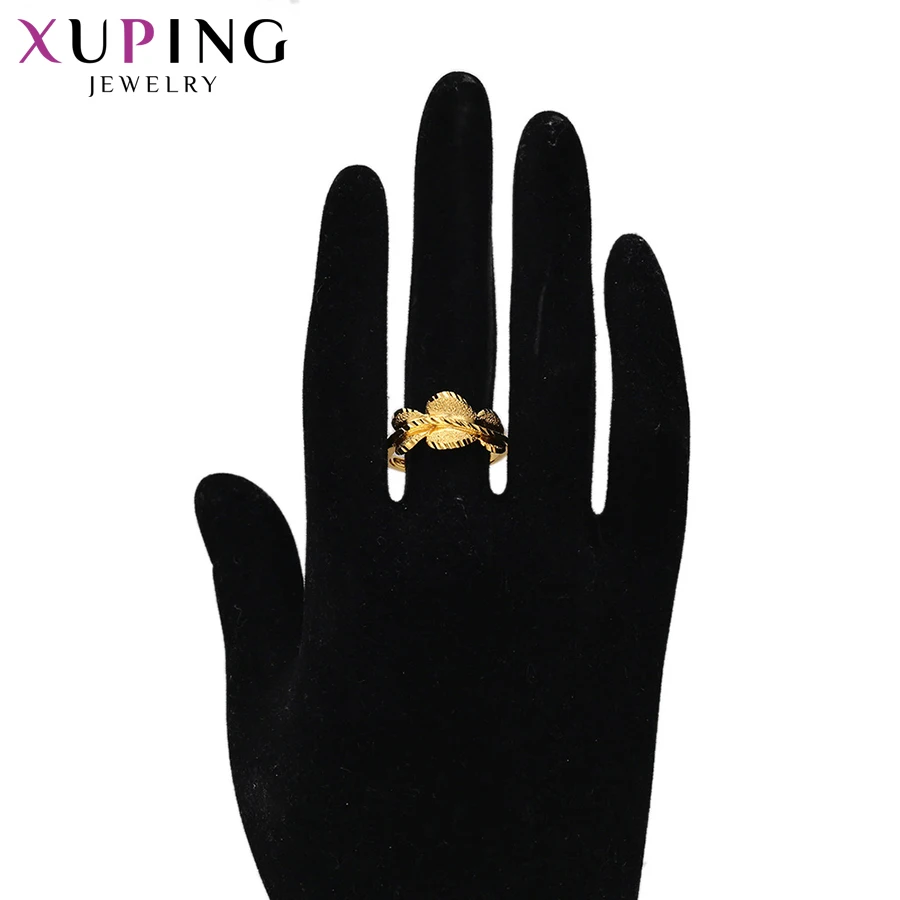 Xuping Elegant Ring Temperament Popular Design Charm Style Women Pure Gold Color Plated Jewelry Christmas Gift 14356 | Украшения и