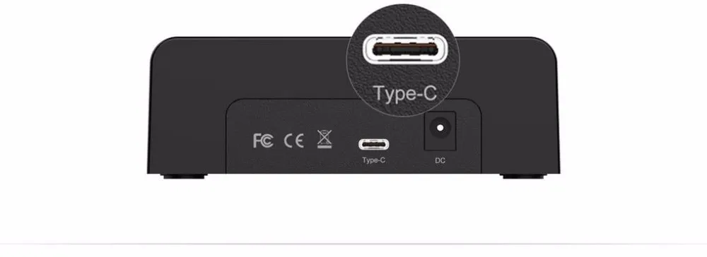 Док-станция для жесткого диска ORICO 6518C3 2,5/3,5 дюйма с портом USB3.1 type-C, адаптер питания 12 В(не включая HDD