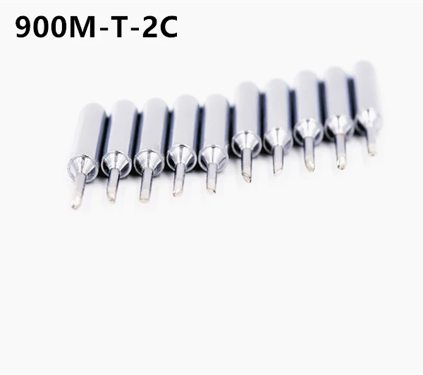

SZBFT 10 X Lead-free Replaceable 900M-T-2C Soldering Iron Tips For Soldering Station free shipping