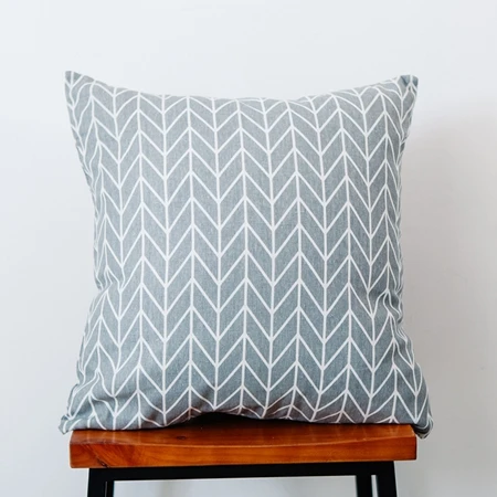 Cushion Covers Наволочки для подушек в скандинавском стиле с полосатым принтом, декор для домашнего стула, дивана, Рождественская наволочка для подушек, геометрические простые квадратные подушки - Цвет: Cushion Covers