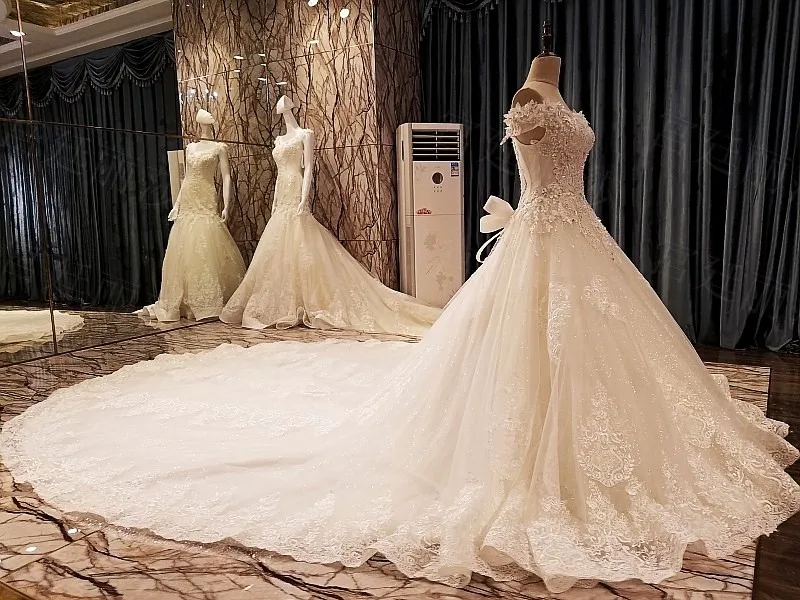 LS69974 турецкие свадебные платья корсет сзади украшенный бисером кристалл