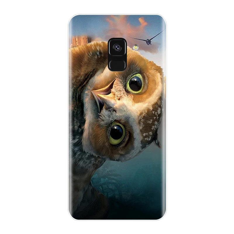 No.17 Чехол для телефона для samsung Galaxy A6 A8 плюс чехол для телефона из мягкого силикона ТПУ с рисунком милого кота Раскрашенная накладка на заднюю панель для samsung A3 A5 A7 чехол - Цвет: No.17