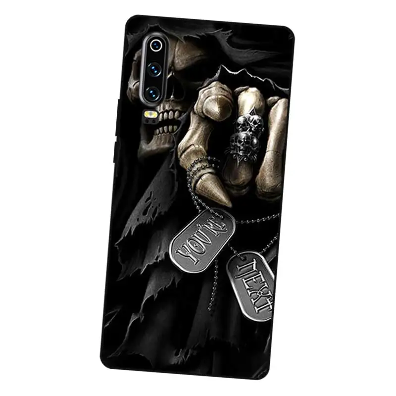 P175 Reaper Черный силиконовый чехол для Huawei P8 P9 P10 P20 P30 Lite Pro P Smart Plus 2017 2019 |
