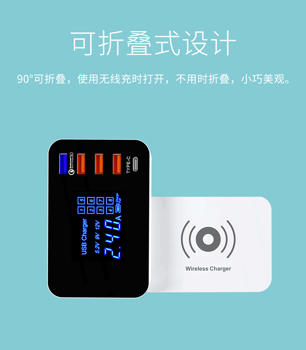QC 3,0 USB беспроводное быстрое зарядное устройство для iPhone 8 Plus X Xs XR MAX iPad samsung S6 S7 Edge S8 S9 Plus быстрое зарядное устройство зарядная станция