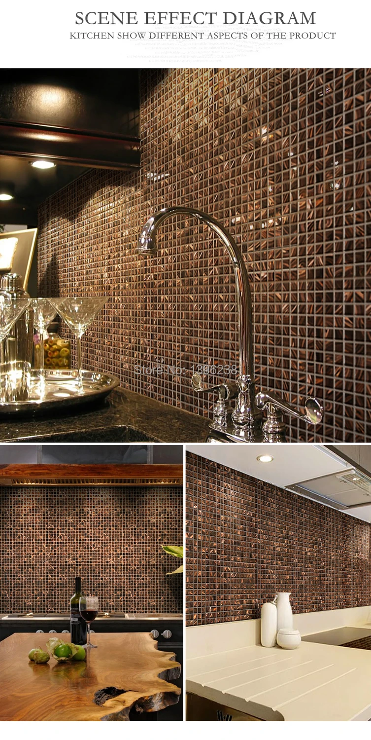 Стеклянная плитка для кухни с золотым узором мозаичная дома ванной душа