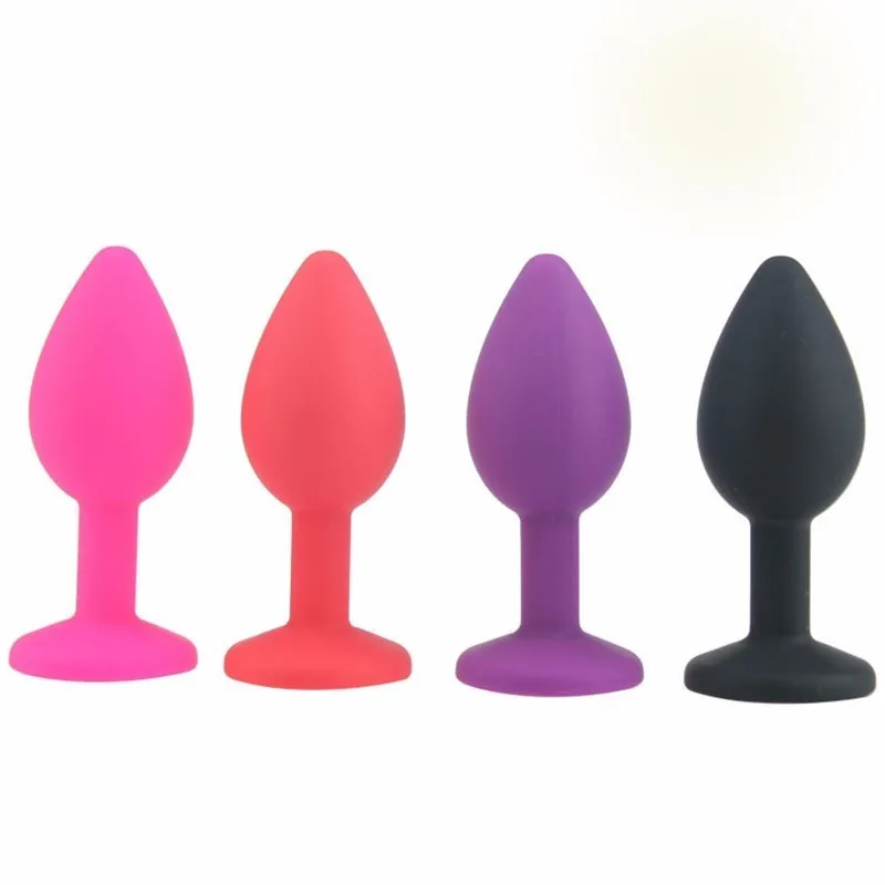 Анальная пробка с кристаллами 4 цвета ювелирные изделия мини вибратор пуля