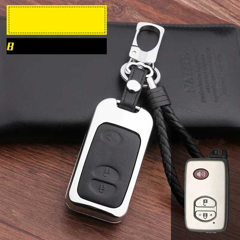 B Black Чехол для ключей автомобиля для Toyota LandCruiser Prado 150 Camry Prius, Crown Highlander для Subaru 2013 Foreste Outback XV legacy - Название цвета: B Black
