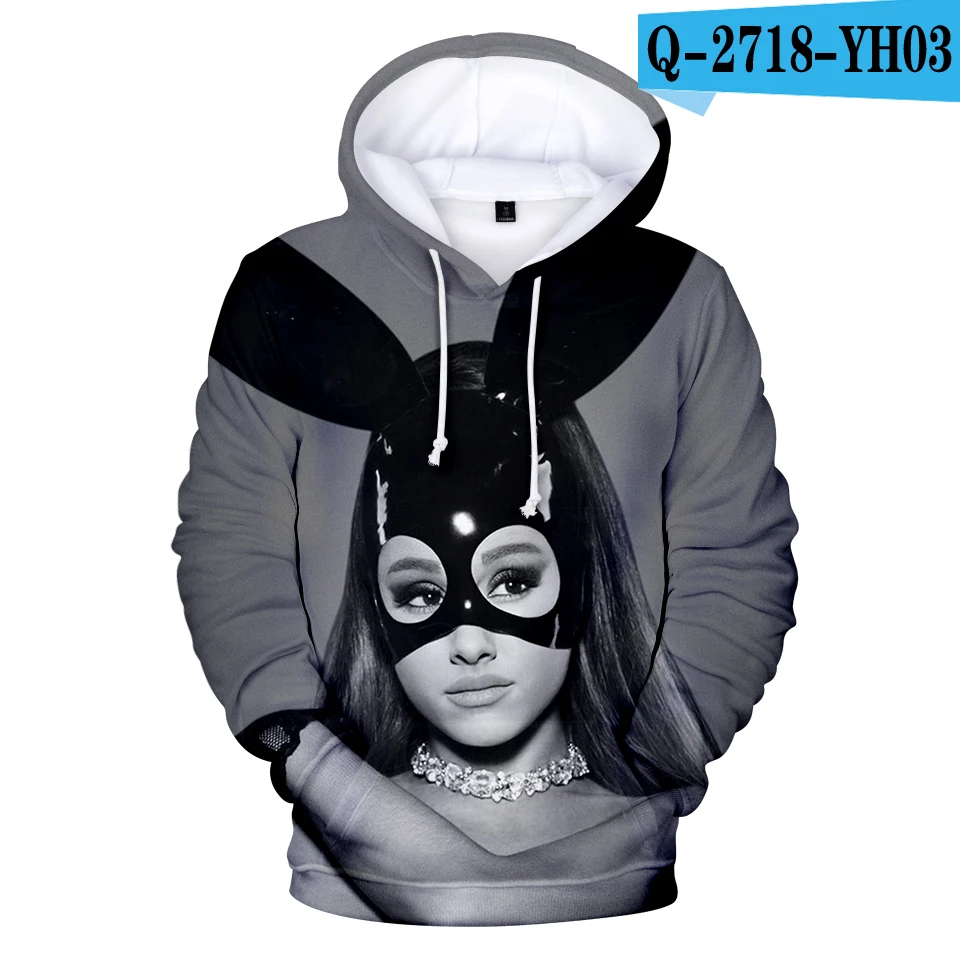 FADUN, толстовки с капюшоном, Kawaii, 3D, Ariana Grande, толстовка с принтом, длинный рукав, Женская/Мужская одежда,, повседневная одежда размера плюс 4XL - Цвет: YH03-1-1