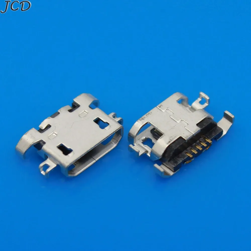 

JCD 10 шт./лот Micro USB 5-контактный плоский разъем без завивки боковой гнездовой разъем для Lenovo Mini USB Jack
