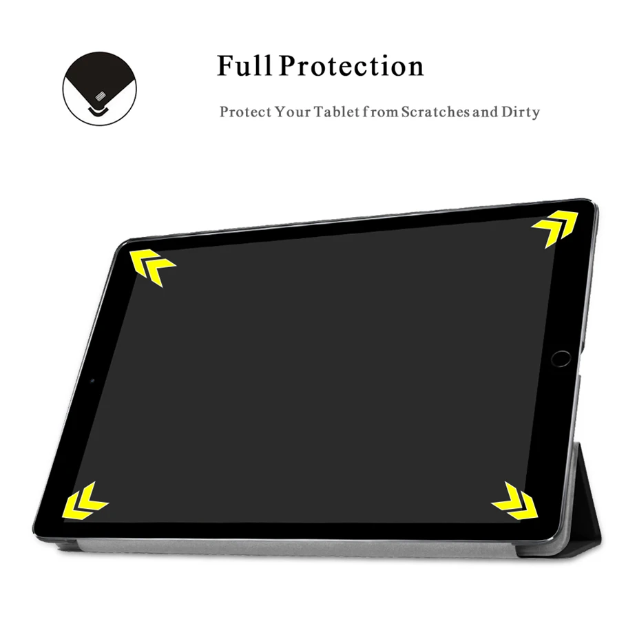 Для iPad Pro 12 9 2017/2015 чехол тонкий умный трехслойный Стенд АВТО спящий/Пробуждение