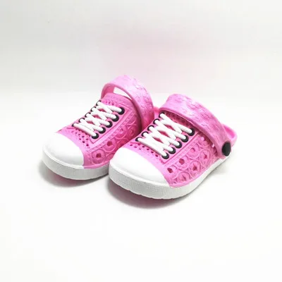 -H51-Pink- Обувь для мальчиков и девочек; Новинка г.; летние детские цветные сандалии и шлепанцы; импортные товары; дышащая детская обувь - Цвет: -H51-Pink-