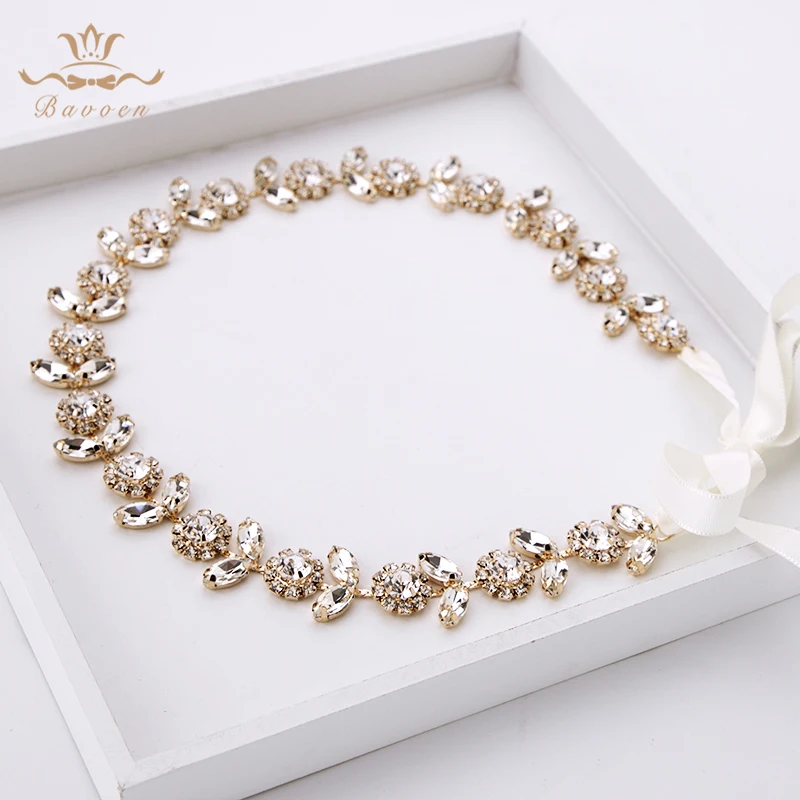 Корейские золотые Хрустальные ленты для волос невесты длинные тиары головной