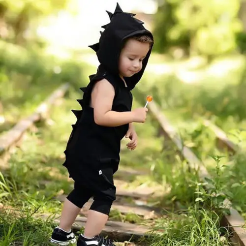 Baby Boys Sleeveless Cotton Hat 2pcs Clothes Outfit Infant Newborn Boy Girl Kids Clothing Romper Jumpsuit 0-3T | Мать и ребенок
