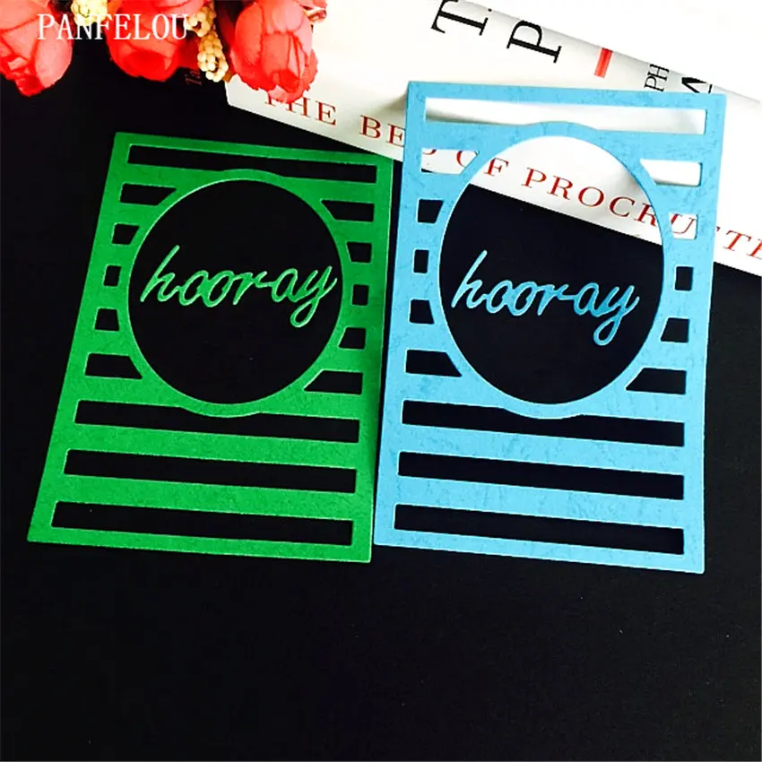 PANFELOU hooray дверь Скрапбукинг DIY открытки в альбом бумаги штампованные