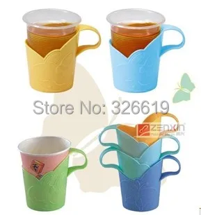 

Coffee and Tea Tools Plastic PP CE EU CIQ disposable cup holder paper cup holder