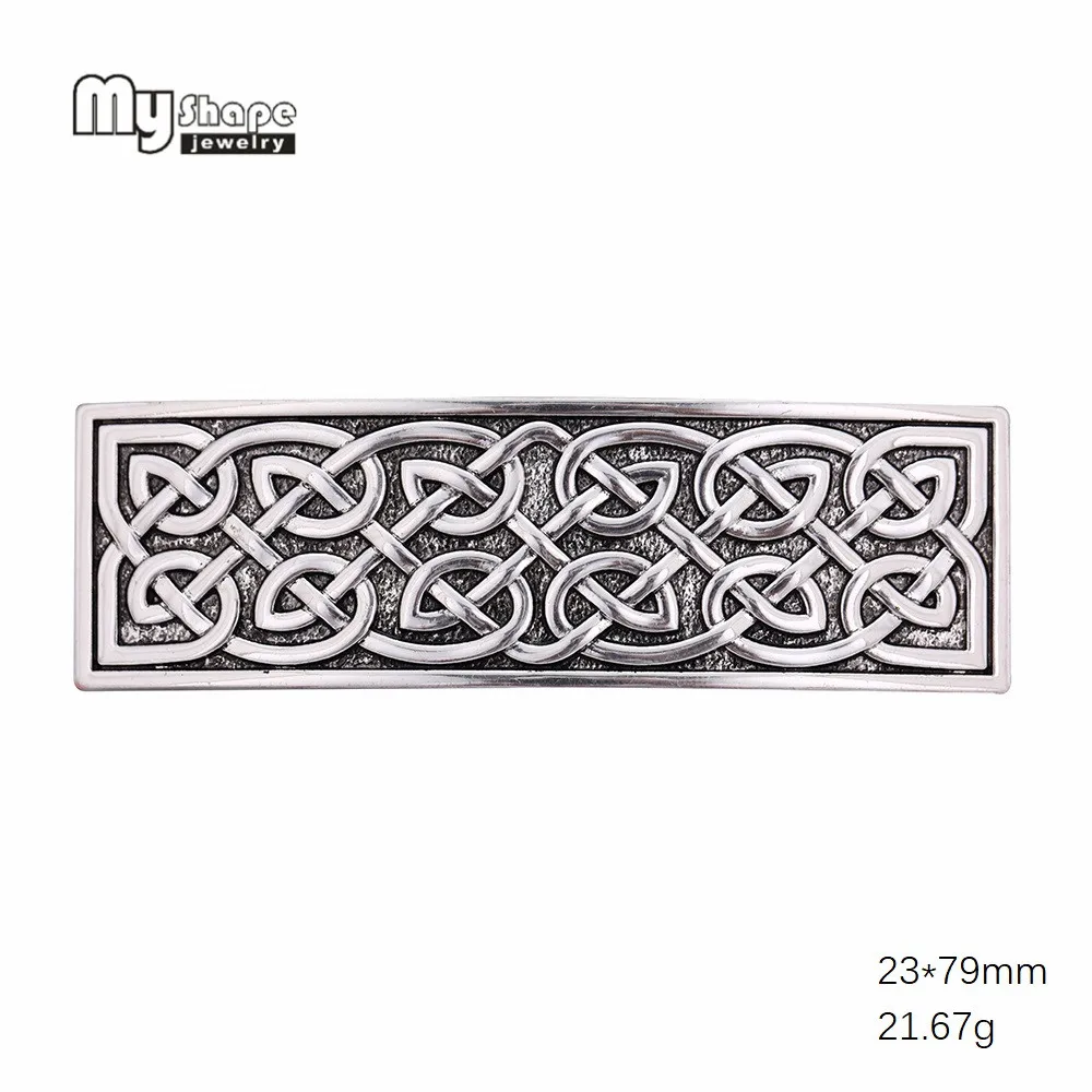 My shape Viking Lucky Knot Znic сплав античные серебряные заколки для волос шпильки Простой прямоугольный головной убор держатель для волос ювелирные изделия
