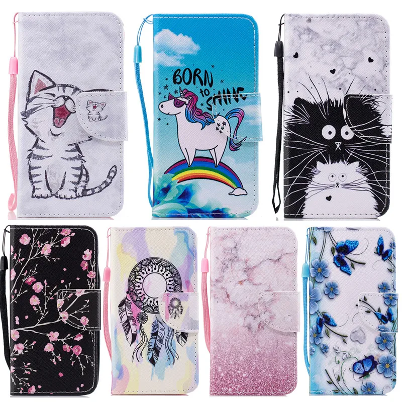 

Wekays Cover For Sony Xperia E6 Cute Cartoon Cat Leather Funda Case For Sony Xperia L1 G3311 G3312 G3313 Cover Cases For Sony L1