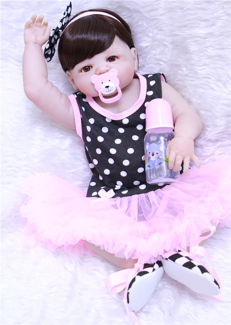 Полноразмерная силиконовая кукла-Реборн игрушки Реалистичная NPKCOLLECTION Victoria