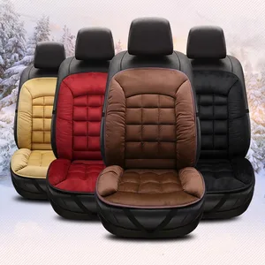 universal plush car seat cover warm auto front back backrest seat cushion pad car winter interior protector free global shipping