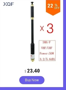 Иди и болтай Walkie Talkie антенна RH901S SMA-144/430 МГц двухдиапазонная антенна для BaoFeng UV-82 UV-5R GT-3 MarkII двухстороннее радио