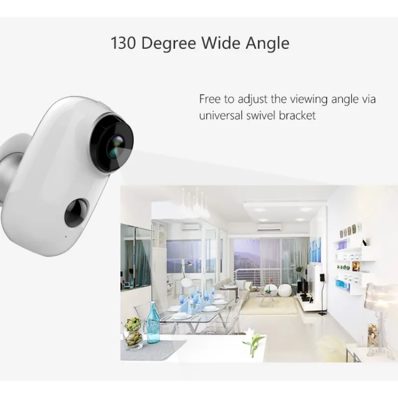 Домашняя камера видеонаблюдения беспроводная Wi Fi IP 1080P внешняя внутренняя