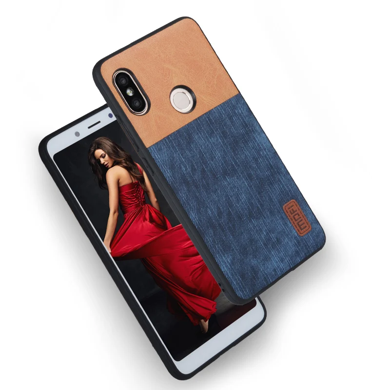 blue with brown Для Xiaomi Mi Max 3 Pro Чехол для Xiaomi Mi Max 3 чехол силиконовый Max3 Mofi для Xiaomi Mi Max 3 pro чехол 360 противоударные джинсы - Цвет: blue with brown