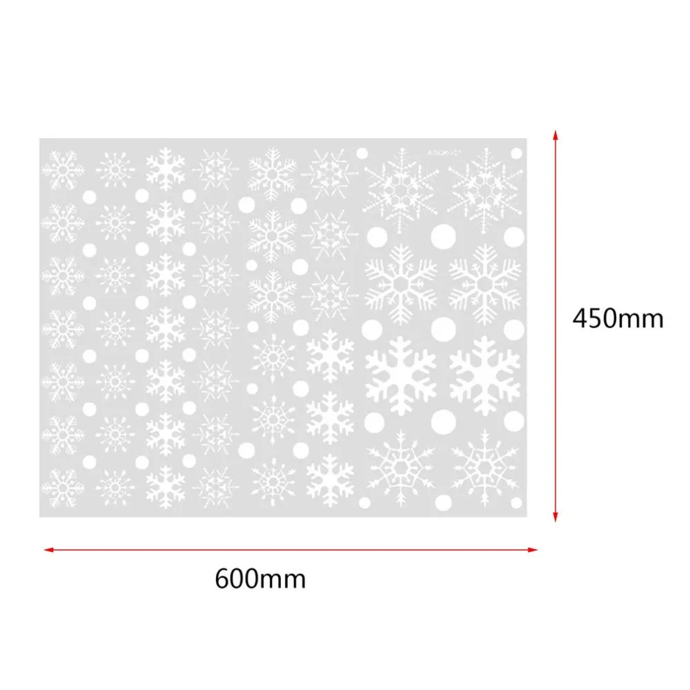Наклейки на окна DIY стеклянная стена Новогодняя Рождественская Снежинка Санта